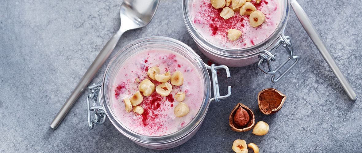 Overnight Oats med hallon